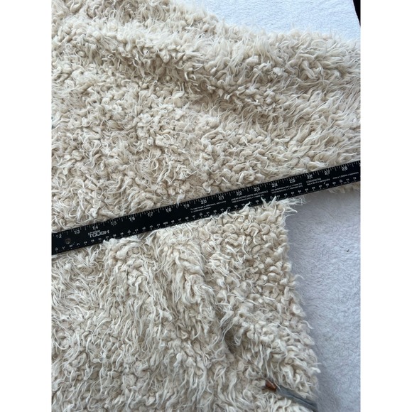 FREE‎ PEOPLE Mountain Peak Fluffy Pullover 1/4 zip White XS - Picture 12 of 16